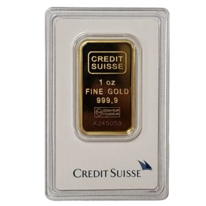 Credit Suisse Gold Bar Front