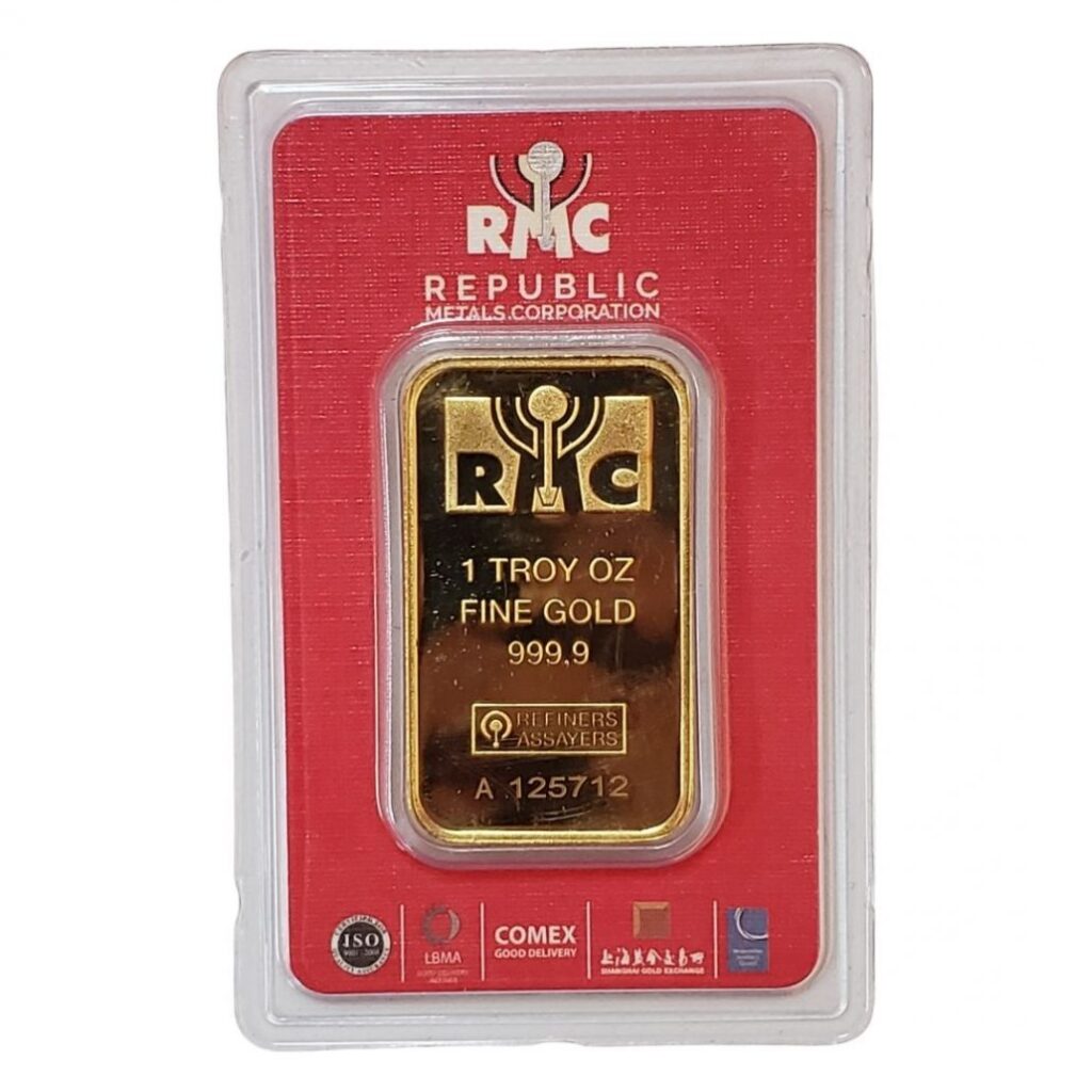 RMC Gold Bar Front