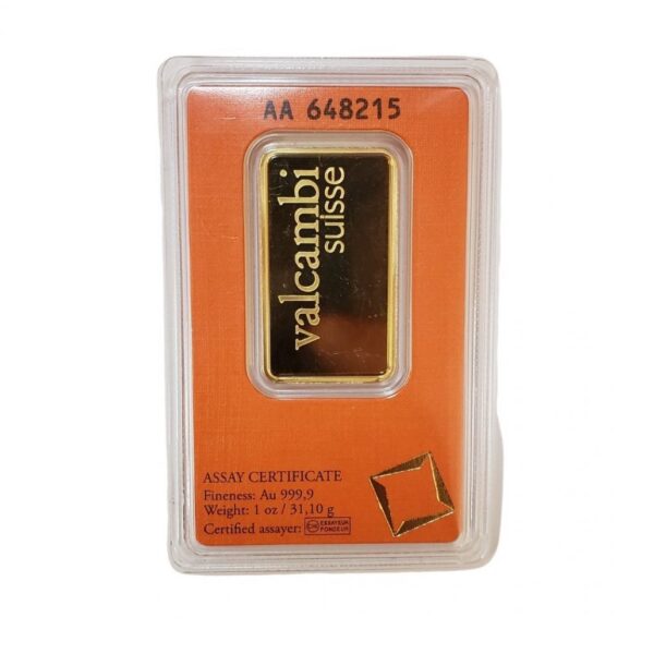 Valcambi Suisse 1 oz Gold Bar - Image 2