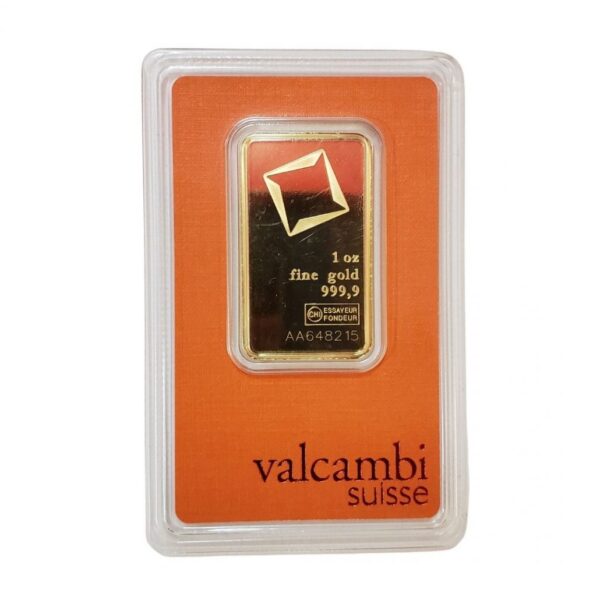 Valcambi Suisse Gold Bar Front