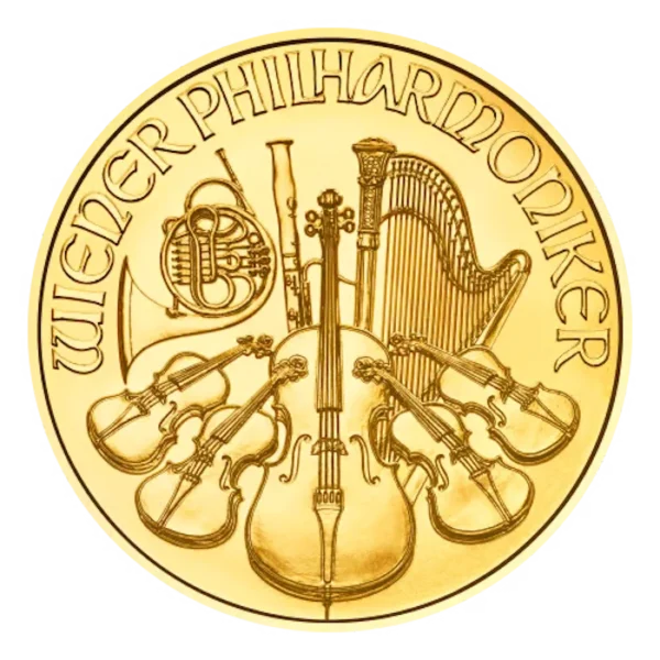 Austria Philharmonic Gold Coin Back