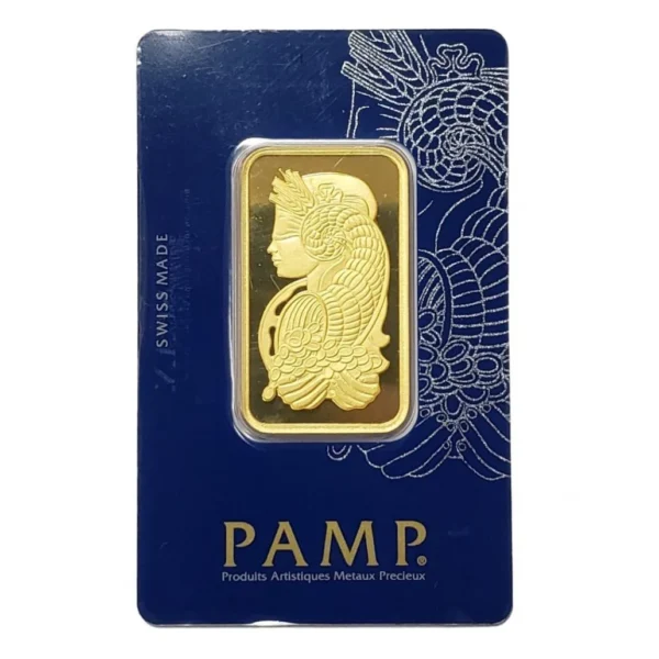 PAMP Suisse Lady Fortuna Gold Bar Front