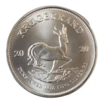 South Africa Krugerrand Silver Coin Front
