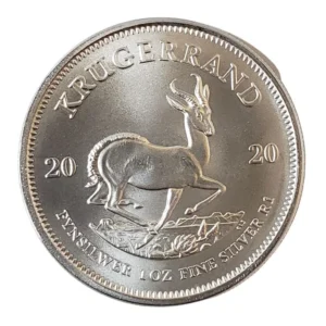 South Africa Krugerrand Silver Coin Front