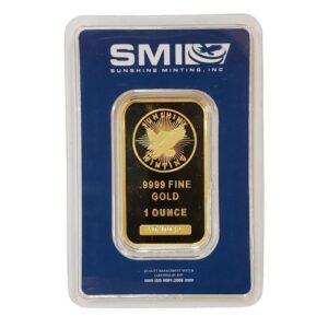 SMI Sunshine Minting Gold Bar Front