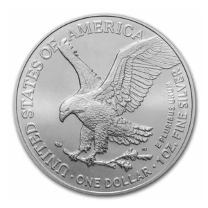 American Eagle Type 2 Silver Coin Back